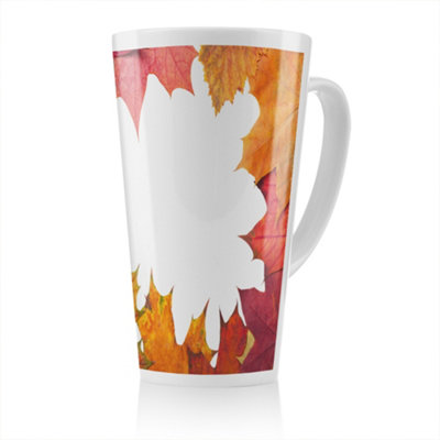 B&Q -  Red Autumn Border Latte MugStunning Designer Mug Fit For Any HomeTreat Yourself Or A Loved One