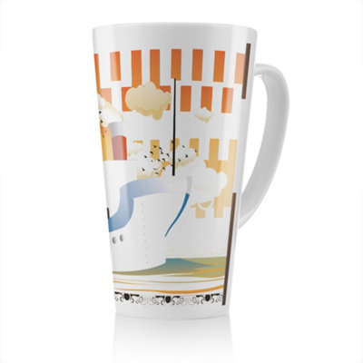 Benjamin Tate Design Art Deco Ship Latte MugStunning Designer Mug Fit For Any HomeTreat Yourself Or A Loved One from B&Q