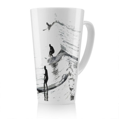 Benjamin Tate Design Surfers Latte MugStunning Designer Mug Fit For Any HomeTreat Yourself Or A Loved One from B&Q