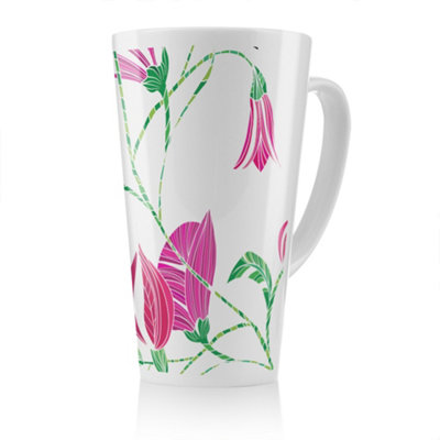 Benjamin Tate Design Tulips Latte MugStunning Designer Mug Fit For Any HomeTreat Yourself Or A Loved One from B&Q