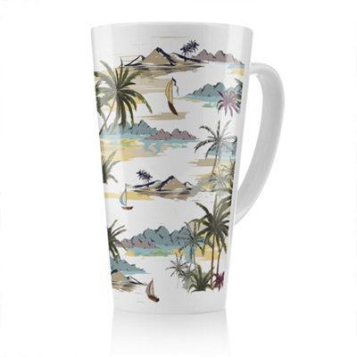 B&Q -  Palm Trees Latte MugStunning Designer Mug Fit For Any HomeTreat Yourself Or A Loved One