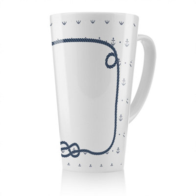 Benjamin Tate Design Rope Doodle Latte MugStunning Designer Mug Fit For Any HomeTreat Yourself Or A Loved One