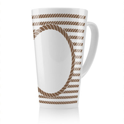 B&Q -  Rope Border Latte MugStunning Designer Mug Fit For Any HomeTreat Yourself Or A Loved One