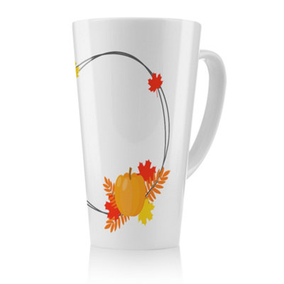 Benjamin Tate Design Pumpkin Latte Mug, Stunning Designer Mug Fit For Any Home, Treat Yourself Or A Loved One