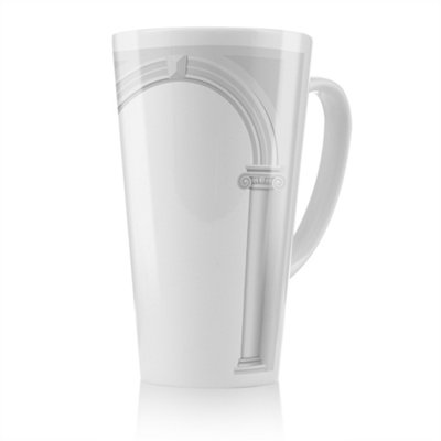 Benjamin Tate Design Colums Latte Mug, Stunning Designer Mug Fit For Any Home, Treat Yourself Or A Loved One B&Q
