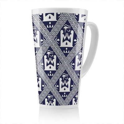 Benjamin Tate Design Egyptian Hieroglyphs In Navy Latte MugStunning Designer Mug Fit For Any HomeTreat Yourself Or A Loved One from B&Q