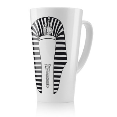 Benjamin Tate Design Tutankhamun Latte Mug, Stunning Designer Mug Fit For Any Home, Treat Yourself Or A Loved One B&Q