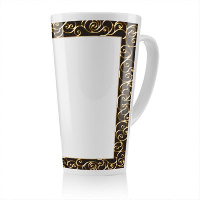 B&Q -  Ancient Egyptian Border Latte MugStunning Designer Mug Fit For Any HomeTreat Yourself Or A Loved One