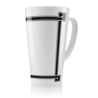 Benjamin Tate Design Greek Frame Latte MugStunning Designer Mug Fit For Any HomeTreat Yourself Or A Loved One from B&Q
