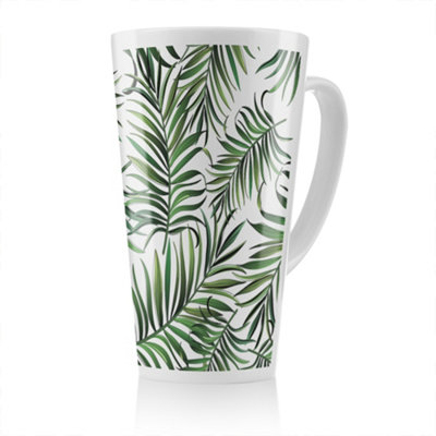 B&Q -  Palm Leaves Latte MugStunning Designer Mug Fit For Any HomeTreat Yourself Or A Loved One