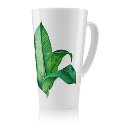 Benjamin Tate Design Bunched Leaves Latte MugStunning Designer Mug Fit For Any HomeTreat Yourself Or A Loved One from B&Q