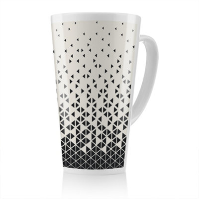 B&Q -  Geometric Triangles Latte MugStunning Designer Mug Fit For Any HomeTreat Yourself Or A Loved One