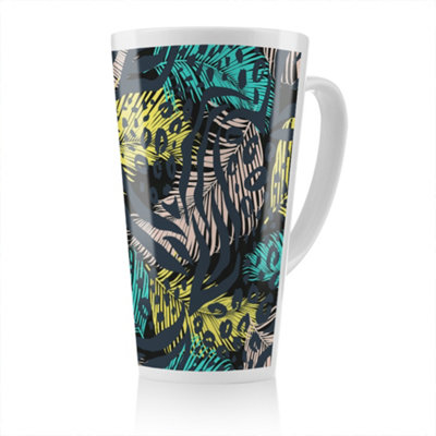 B&Q -  Animal & Tropical Print Latte MugStunning Designer Mug Fit For Any HomeTreat Yourself Or A Loved One
