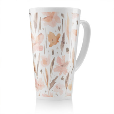 B&Q -  Pink Watercolour Latte MugStunning Designer Mug Fit For Any HomeTreat Yourself Or A Loved One