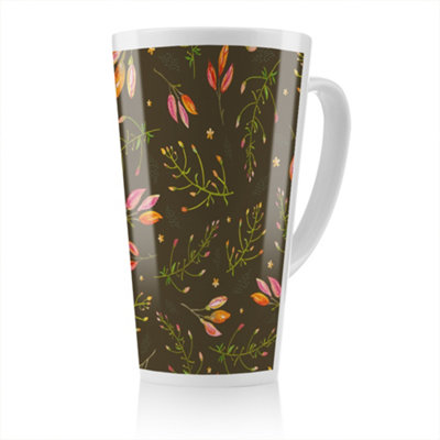 Benjamin Tate Design Green Branches Latte MugStunning Designer Mug Fit For Any HomeTreat Yourself Or A Loved One from B&Q