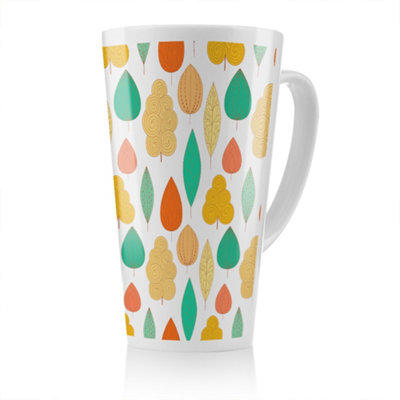 B&Q -  Decorative Leaves Latte MugStunning Designer Mug Fit For Any HomeTreat Yourself Or A Loved One