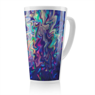 Benjamin Tate Design Psychedelic Marble Latte MugStunning Designer Mug Fit For Any HomeTreat Yourself Or A Loved One from B&Q