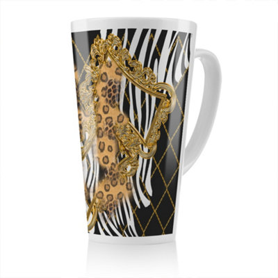 B&Q -  Zebra & Baroque Latte MugStunning Designer Mug Fit For Any HomeTreat Yourself Or A Loved One