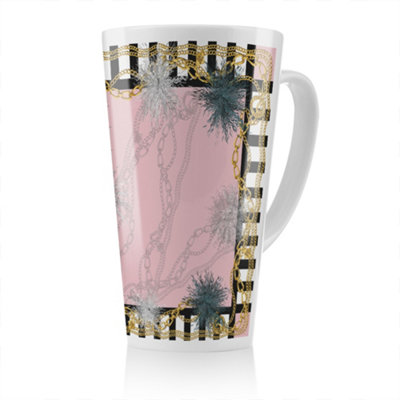 Benjamin Tate Design Chains Latte MugStunning Designer Mug Fit For Any HomeTreat Yourself Or A Loved One from B&Q