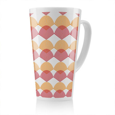 B&Q -  Geometric Sea Shells Latte MugStunning Designer Mug Fit For Any HomeTreat Yourself Or A Loved One