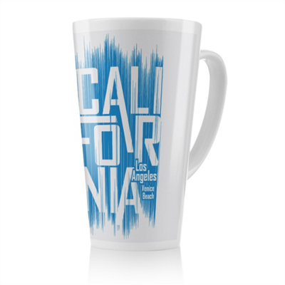 Benjamin Tate Design California Venice Beach Latte MugStunning Designer Mug Fit For Any HomeTreat Yourself Or A Loved One from B&Q