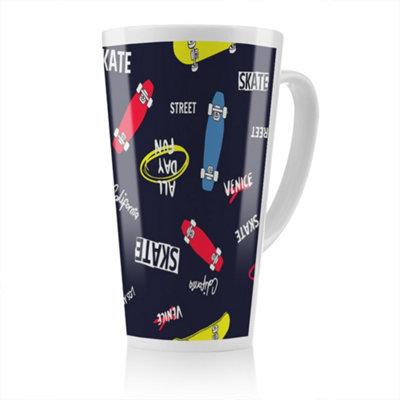 Benjamin Tate Design Skate Latte Mug, Stunning Designer Mug Fit For Any Home, Treat Yourself Or A Loved One
