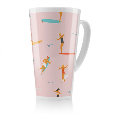 Benjamin Tate Design Surfers Latte MugStunning Designer Mug Fit For Any HomeTreat Yourself Or A Loved One