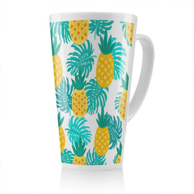 Benjamin Tate Design Pineapples Latte MugStunning Designer Mug Fit For Any HomeTreat Yourself Or A Loved One from B&Q