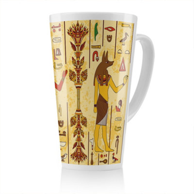 B&Q -  Egyptian Drawings Latte MugStunning Designer Mug Fit For Any HomeTreat Yourself Or A Loved One