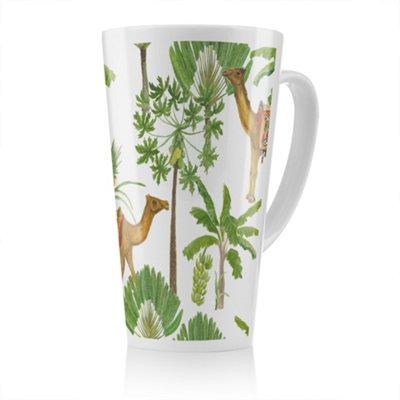 Benjamin Tate Design Camels & Palm Trees Latte MugStunning Designer Mug Fit For Any HomeTreat Yourself Or A Loved One from B&Q