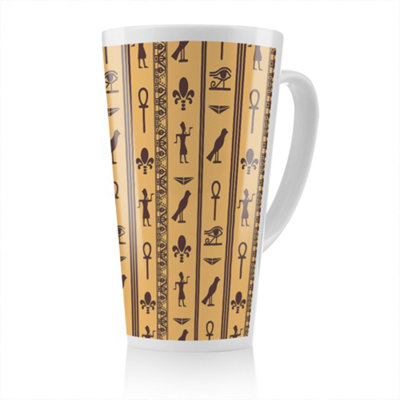 Benjamin Tate Design Eye Of Horus Pharaoh Flowers Pyramid Bird Ankh Latte MugStunning Designer Mug Fit For Any HomeTreat Yourself Or A Loved One from B&Q