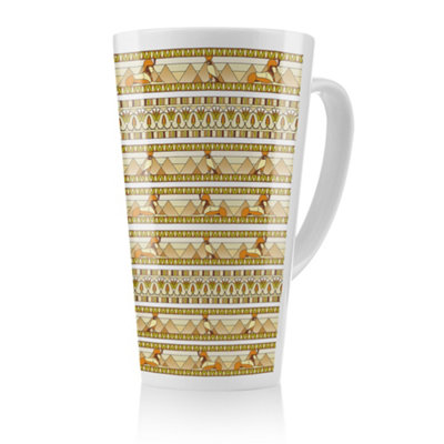 Benjamin Tate Design Ornament Of Ancient Egypt To The Frescoes Latte MugStunning Designer Mug Fit For Any HomeTreat Yourself Or A Loved One from B&Q