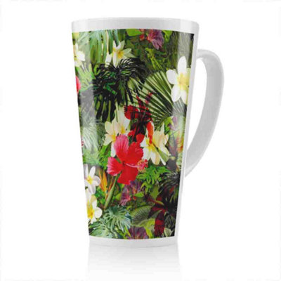 B&Q -  Tropical Foliage Latte MugStunning Designer Mug Fit For Any HomeTreat Yourself Or A Loved One