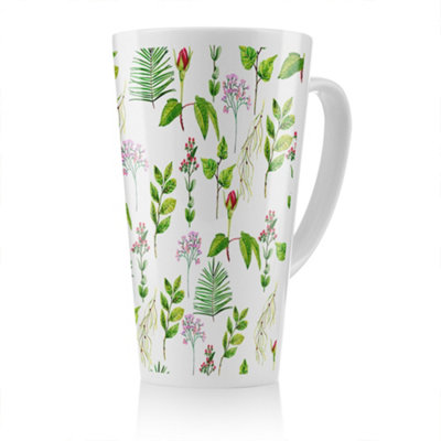 B&Q -  Selection Of Leaves & Flowers Latte MugStunning Designer Mug Fit For Any HomeTreat Yourself Or A Loved One