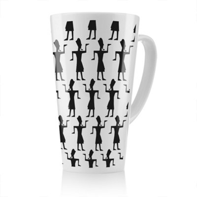 Benjamin Tate Design Egyptian Tribal Art Latte MugStunning Designer Mug Fit For Any HomeTreat Yourself Or A Loved One from B&Q