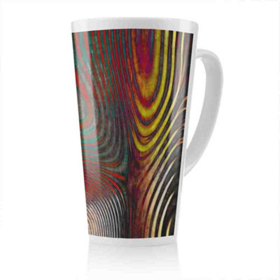 Benjamin Tate Design Psychedelic Print Latte MugStunning Designer Mug Fit For Any HomeTreat Yourself Or A Loved One from B&Q