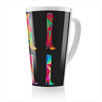 B&Q -  Geometric Boots Latte MugStunning Designer Mug Fit For Any HomeTreat Yourself Or A Loved One