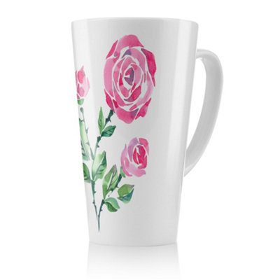 Benjamin Tate Design Rose Print Latte MugStunning Designer Mug Fit For Any HomeTreat Yourself Or A Loved One from B&Q
