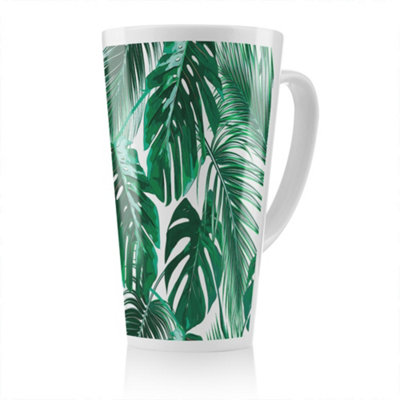 B&Q -  Palm Leaves Latte MugStunning Designer Mug Fit For Any HomeTreat Yourself Or A Loved One