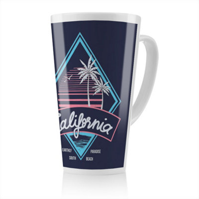 Benjamin Tate Design Neon California Latte Mug, Stunning Designer Mug Fit For Any Home, Treat Yourself Or A Loved One
