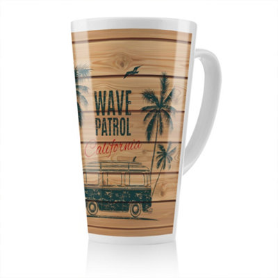Benjamin Tate Design California Wave Patrol Latte MugStunning Designer Mug Fit For Any HomeTreat Yourself Or A Loved One from B&Q