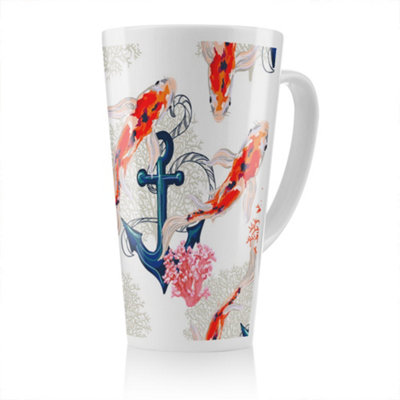B&Q -  Anchor & Fish Latte MugStunning Designer Mug Fit For Any HomeTreat Yourself Or A Loved One