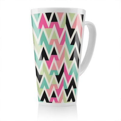 Benjamin Tate Design Summer Hipster Boho Chic Latte Mug, Stunning Designer Mug Fit For Any Home, Treat Yourself Or A Loved One