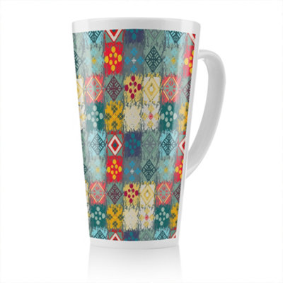 Benjamin Tate Design Tribal Art Boho Latte MugStunning Designer Mug Fit For Any HomeTreat Yourself Or A Loved One from B&Q
