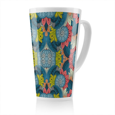 Benjamin Tate Design Tribal Pattern Ethnic Latte MugStunning Designer Mug Fit For Any HomeTreat Yourself Or A Loved One from B&Q