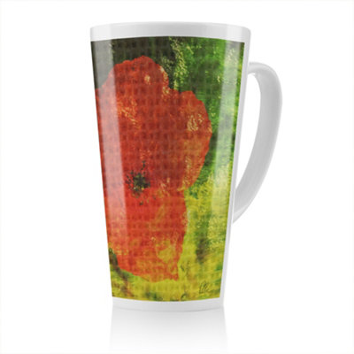 Benjamin Tate Design Poppy Latte MugStunning Designer Mug Fit For Any HomeTreat Yourself Or A Loved One from B&Q