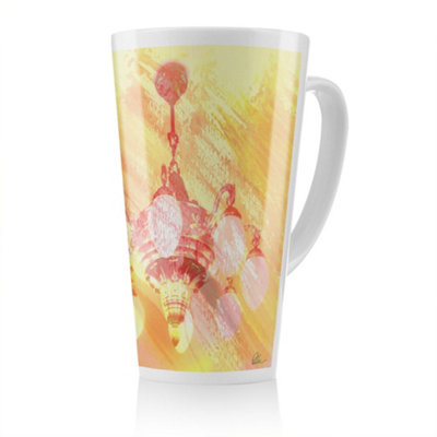 Benjamin Tate Design Chandelier Latte Mug, Stunning Designer Mug Fit For Any Home, Treat Yourself Or A Loved One