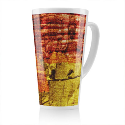Benjamin Tate Design Birds On Branch Latte Mug, Stunning Designer Mug Fit For Any Home, Treat Yourself Or A Loved One