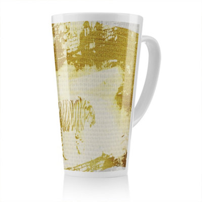 Benjamin Tate Design Golden Tiger Search Latte MugStunning Designer Mug Fit For Any HomeTreat Yourself Or A Loved One from B&Q