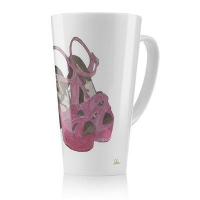 Benjamin Tate Design Purple High Heels Latte MugStunning Designer Mug Fit For Any HomeTreat Yourself Or A Loved One from B&Q